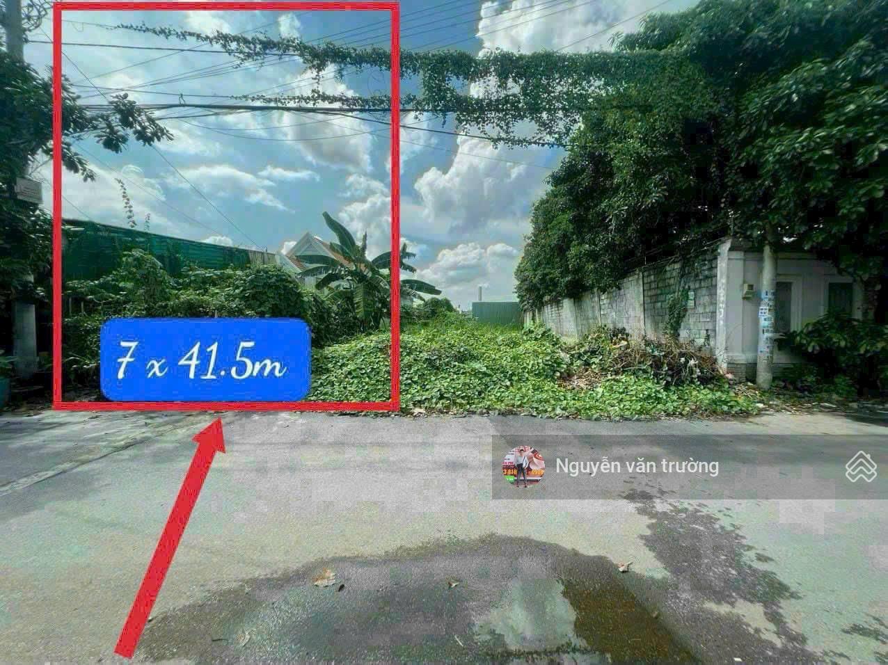 Bán đất hẻm 140/40 Vườn Lài An Phú Đông giá tốt tiện ở hay xây căn hộ dịch vụ. 7mx40m