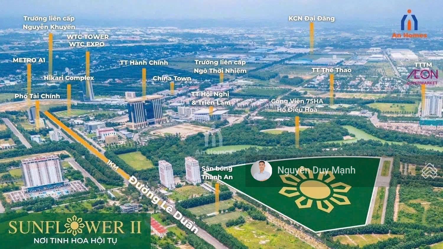 Bán gấp căn biệt thự Feliz Sunflower mặt tiền đường Hồ Xuân Hương, P Bình Dương giá 16tỷ/300m2