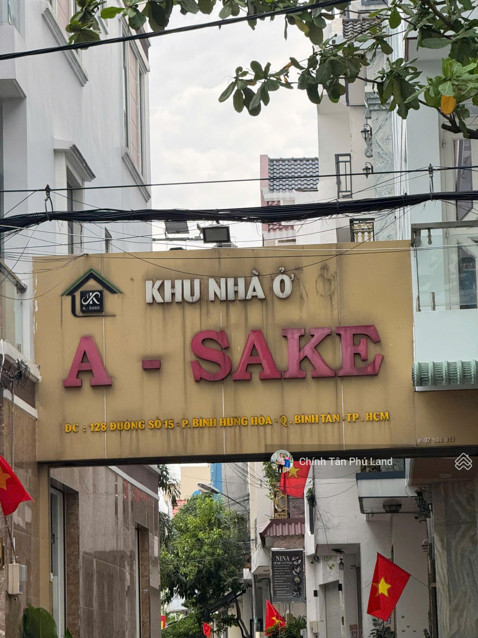 Bán nhà cấp 4 khu Asake - đường Số 15 Bình Hưng Hòa - gần Aeon Tân Phú - DT: 58m2 - giá: 5,3 tỷ