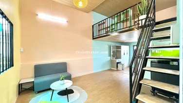 Siêu rộng! Cho thuê căn hộ duplex 50m2 thoáng decor vintage ngay cầu vượt 3/2 ĐH Kinh Tế UEH Q10
