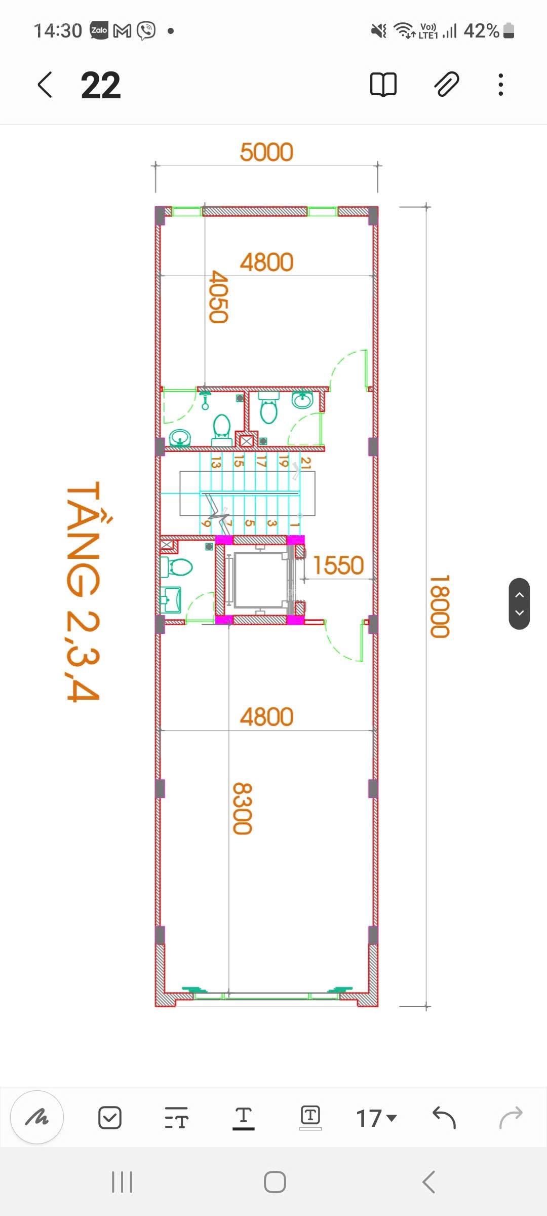 Cho thuê nhà 4,5 tầng Trần Hưng Đạo gần chung cư Monarchy, Đà Nẵng