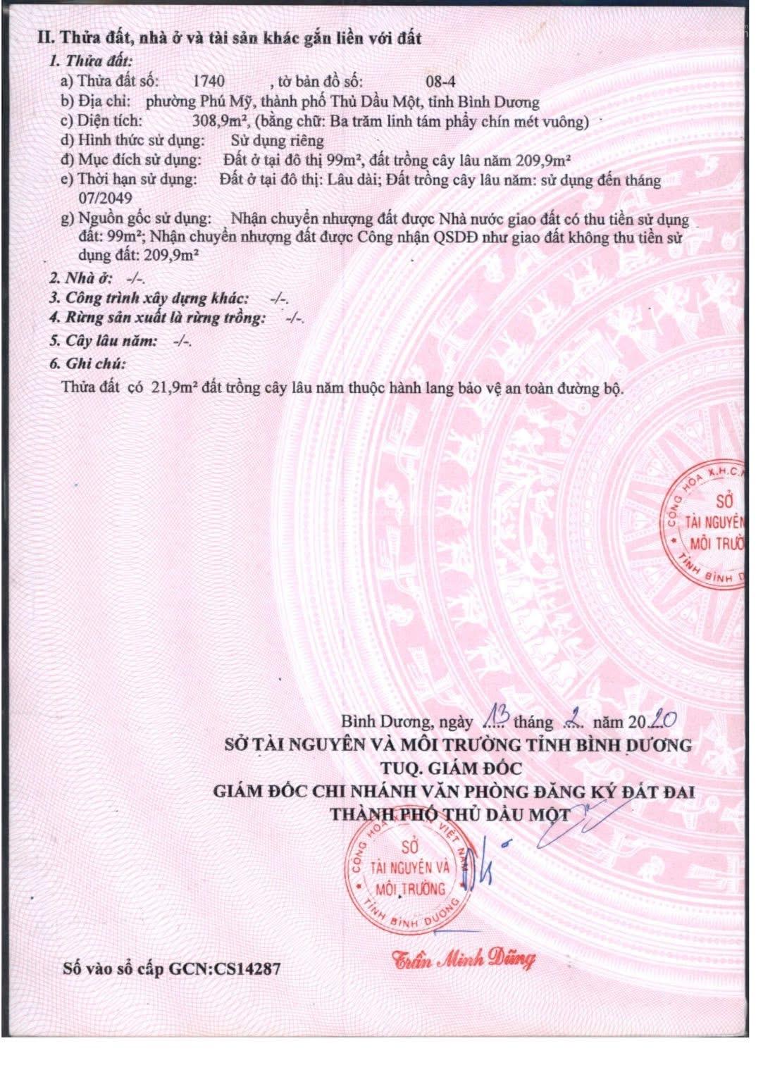 Bán gấp lô góc 2 mặt tiền ĐX 013 Phú Mỹ, Thủ Dầu Một vị trí đẹp, lô góc 2 mặt tiền đường