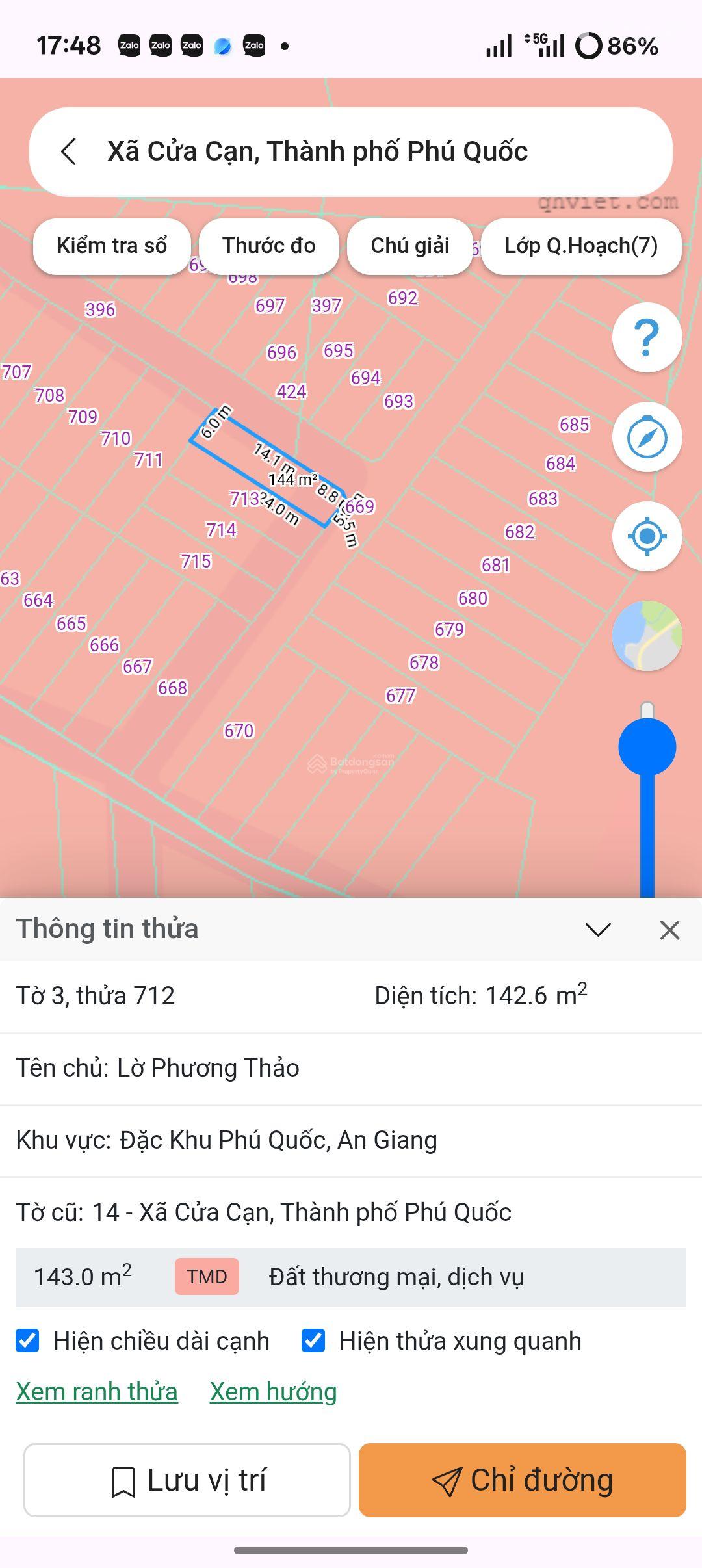 Bán đất Cửa Cạn, 2 mặt tiền rộng, giá siêu hời 850 triệu, 142.6m2