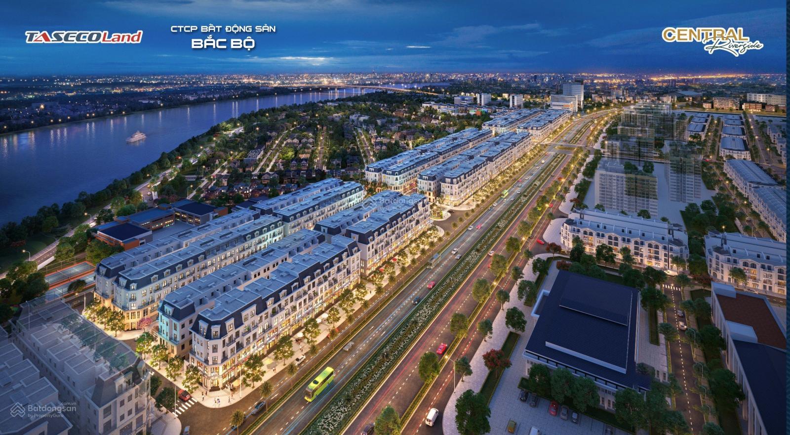 Chỉ hơn 40tr/m2 đất - sở hữu nhà phố 5 tầng tại dự án Central Riversidde Thanh Hóa - sở hữu lâu dài