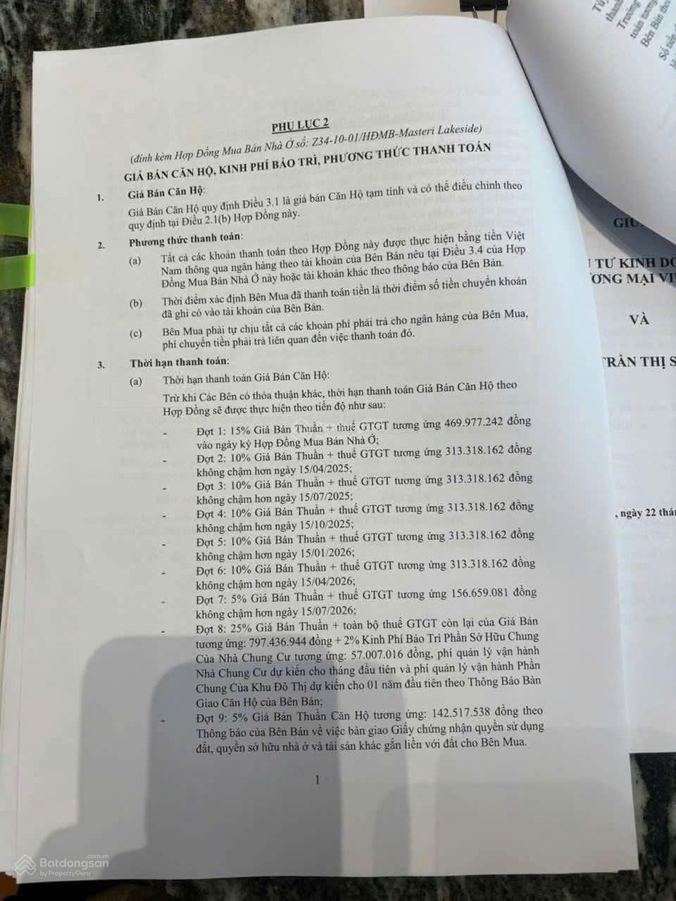 Bán CC Masteri Lakeside, 3,65 tỷ, 47m2, 2PN, Trâu Quỳ, Gia Lâm, Hà Nội siêu hot