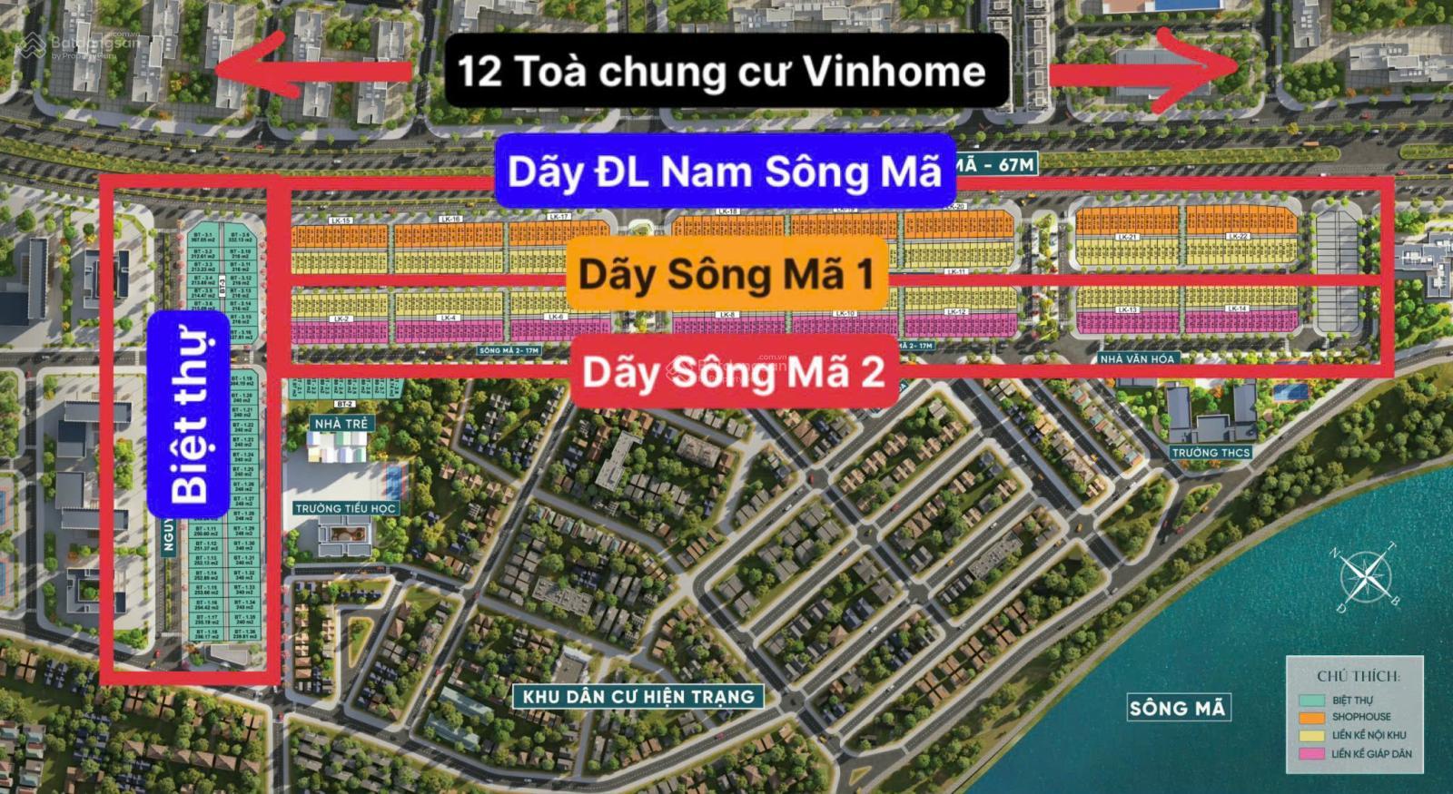 Đối diện cổng Vinhomes, liền kề LK8, 85m2, ngay Vườn Hoa, đã có sổ, rẻ hơn thị trường 100 triệu