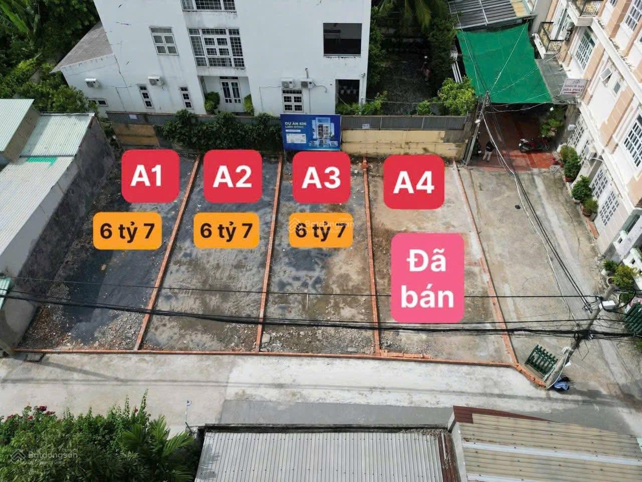 Chủ gửi bán 3 LÔ ĐẤT F0 SÁT PHẠM VĂN ĐỒNG Phường Thủ Đức DT 73m2 giá nhỉnh 6tỷ.