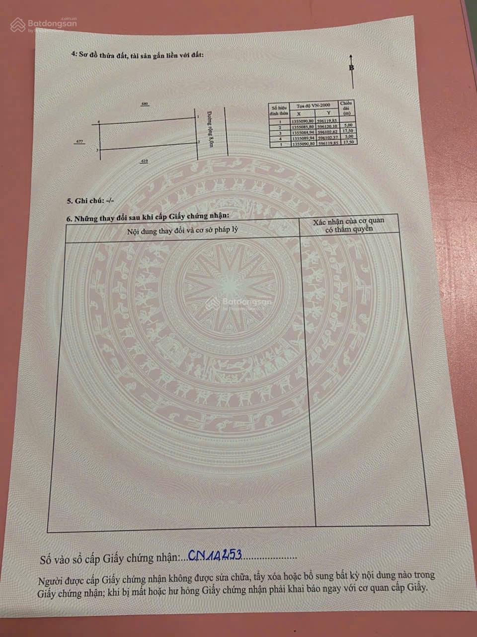 Bán lô Võ Dõng, Vĩnh Trung, Nha Trang, đường rộng 8m, DT 87,5m2, full thổ. Giá đầu tư. 0490 505 ***5
