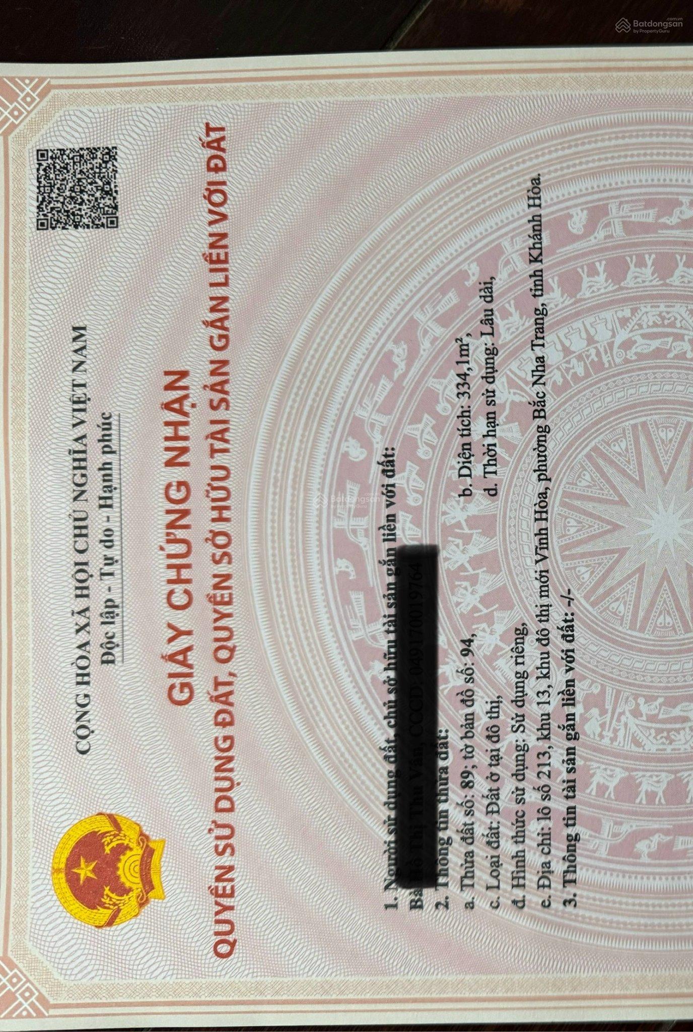 MẶT TIỀN PHẠM VĂN ĐỒNG - KĐT VĨNH HOÀ, PHƯỜNG BẮC NHA TRANG - 334,1 M2 - GIÁ 72 TRIỆU/M2 MẶT TIỀN PHẠM VĂN ĐỒNG - KĐT VĨNH HOÀ, PHƯỜNG BẮC NHA TRANG - 334,1 M2 - GIÁ 72 TRIỆU/M2