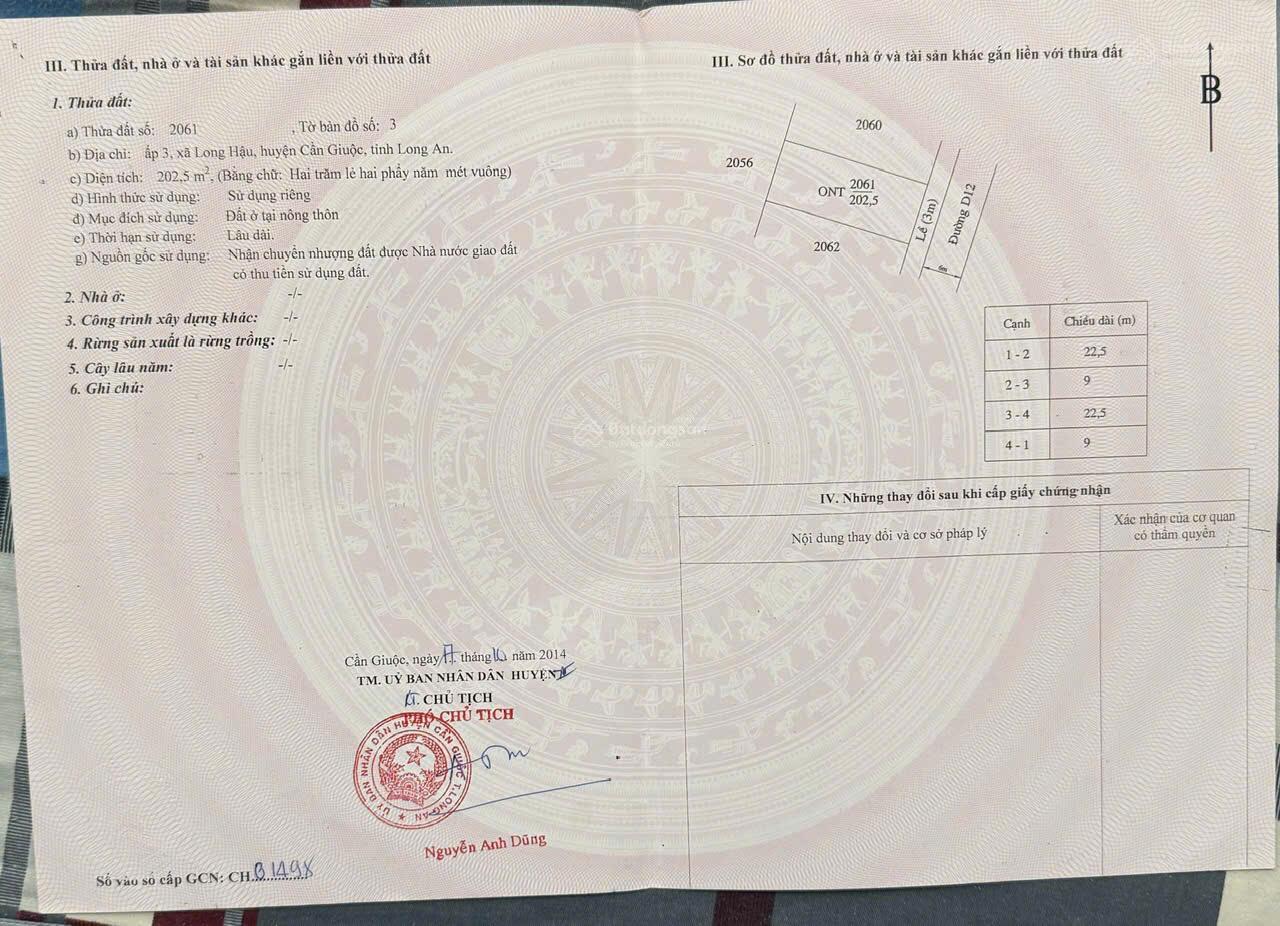 Bán nền biệt thự giá tốt DT 202,5m2(9x22,5) giá 20,7tr/m2. 4tỷ200 tr. Xung quanh nhà của đông đúc Bán nền biệt thự giá tốt DT 202,5m2(9x22,5) giá 20,7tr/m2. 4tỷ200 tr. Xung quanh nhà của đông đúc