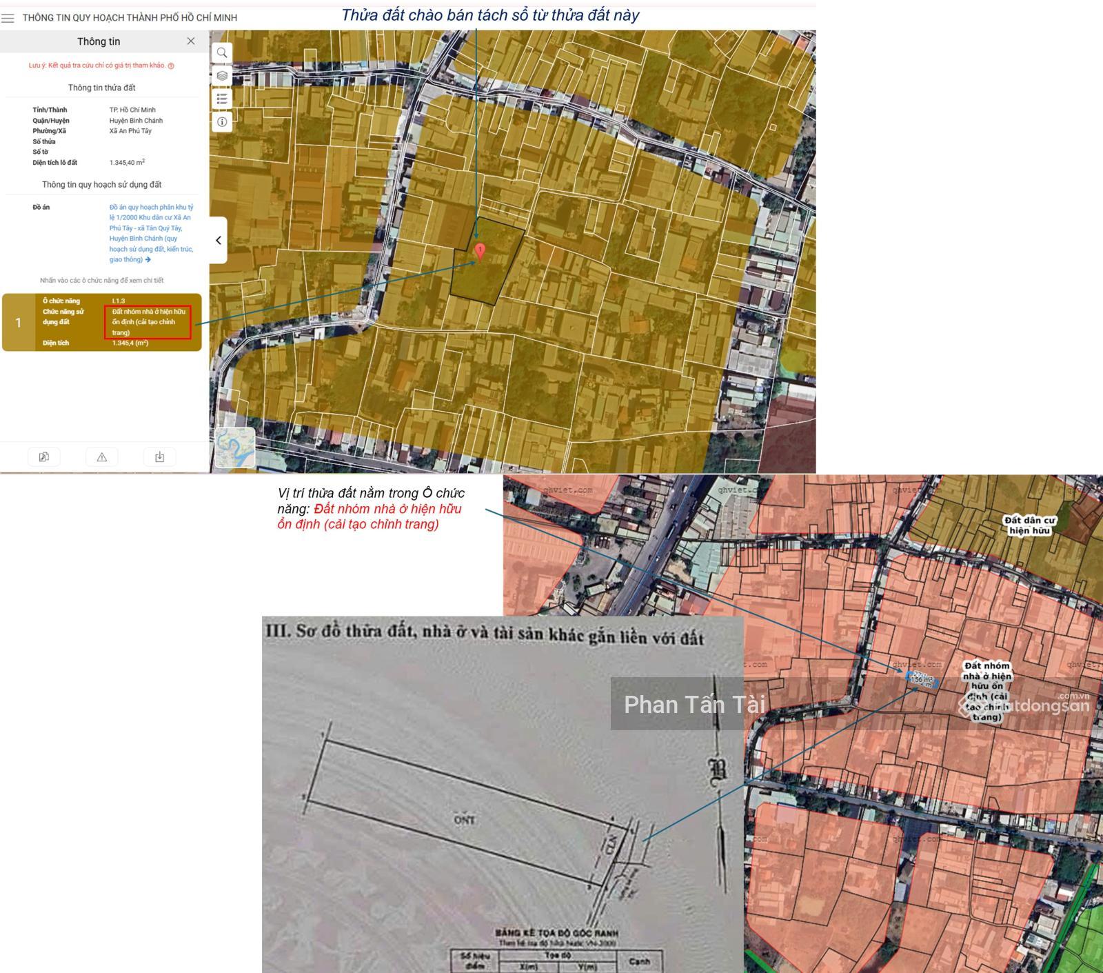 Đất An Phú Tây gần Đầu mối Bình Điền Chánh chủ bán ngang 5,8m 153.2m² ODT /161.2m² CN giá 3.2 tỷ