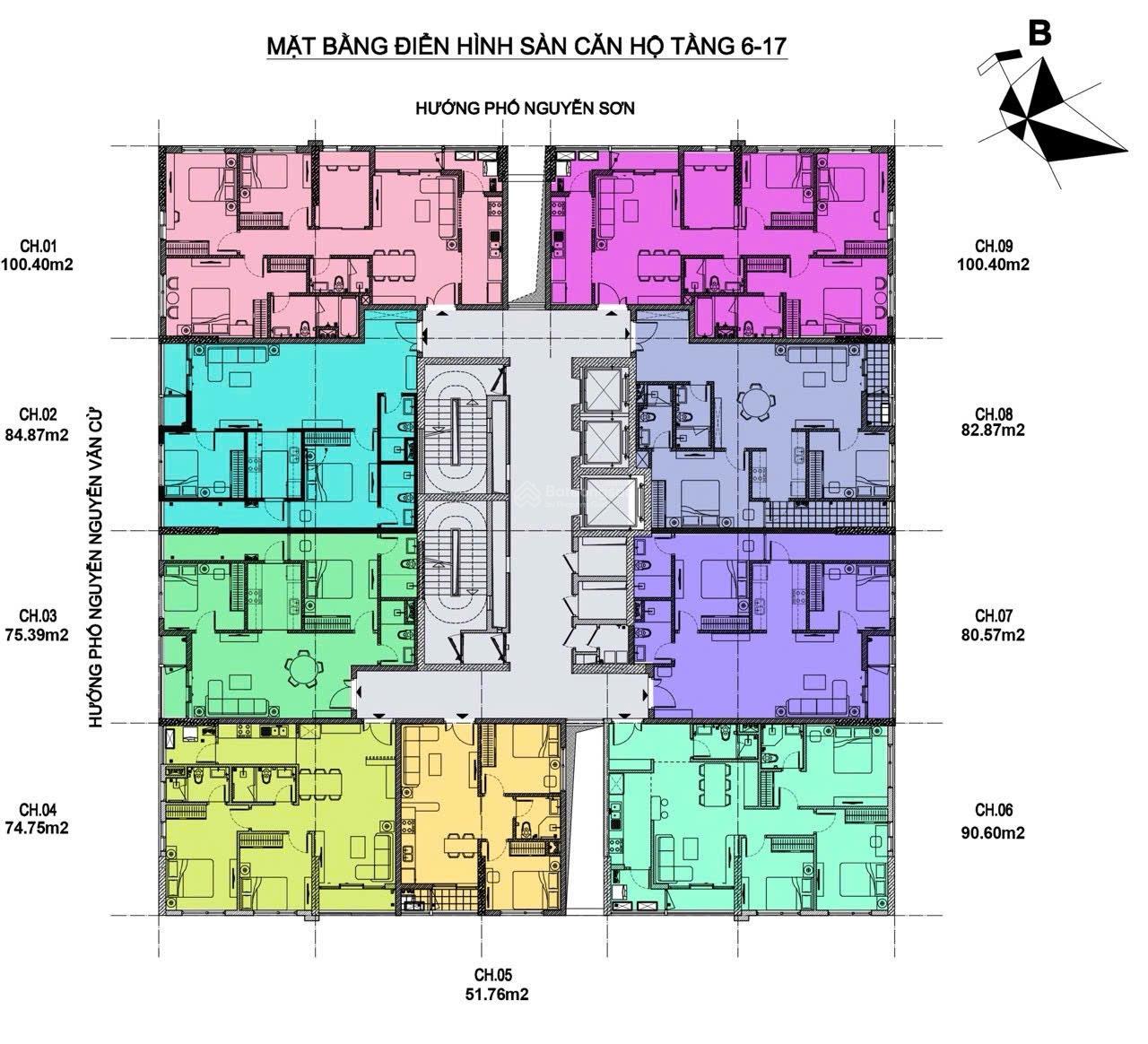 Chủ nhà tôi bán căn góc 100,4m2 3 ngủ ban công ĐB, ĐN view sân goff, sân bay 10 tỷ cc PHC Complex
