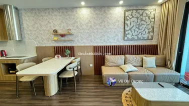 Cho thuê căn 2PN 2 WC nội thất đẹp, view Võ Nguyên Giáp Hoàng Huy Commerce