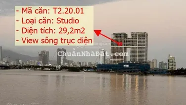 Bán căn Studio view sông Sun Ponte ngay cầu Rồng Đà Nẵng - giá rẻ nhất tòa - tháng 2/2026 nhận nhà