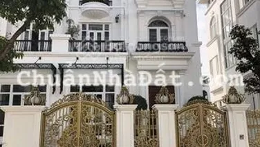 Bán biệt thự Mỹ Đình 1 Hàm Nghi 100m2 4 tầng mặt tiền 10m hơn 52 tỷ ô tô tránh vỉa hè view vườn hoa