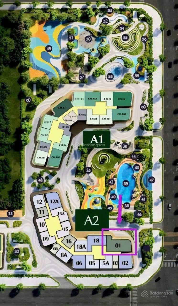 Chính chủ cần bán căn 4PN 132m2 trục 01 toà A2 Lumiere Evergreen Smart City. Giá 16 tỷ