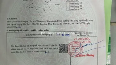 Cần bán xưởng KCN Tân Tạo - 18tr/m2, sở hữu lâu dài, sổ hồng riêng. LH 0948 332 ***