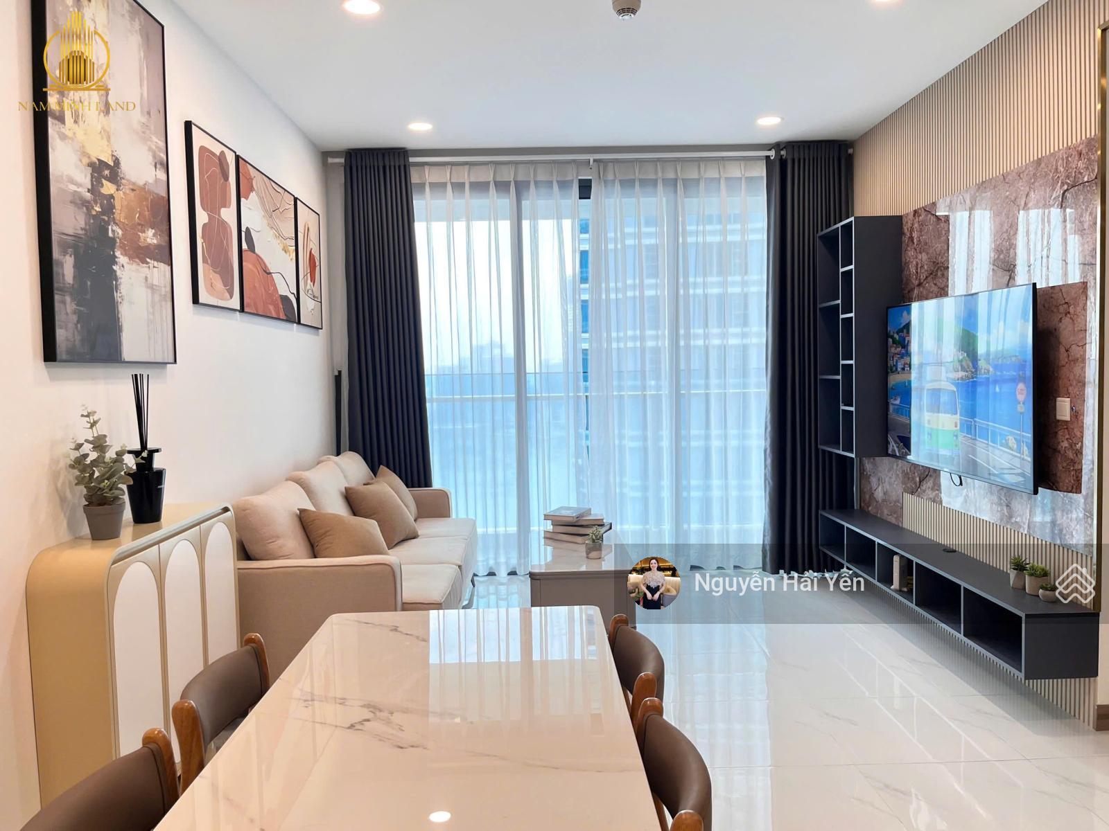 Hải Yến Nam Minh Land - cho thuê căn hộ Sunwah Pearl 2 + 1 phòng ngủ tòa GH, view sông + Thủ Thiêm
