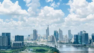 Hải Yến Nam Minh Land - cho thuê căn hộ Sunwah Pearl 2 + 1 phòng ngủ tòa GH, view sông + Thủ Thiêm