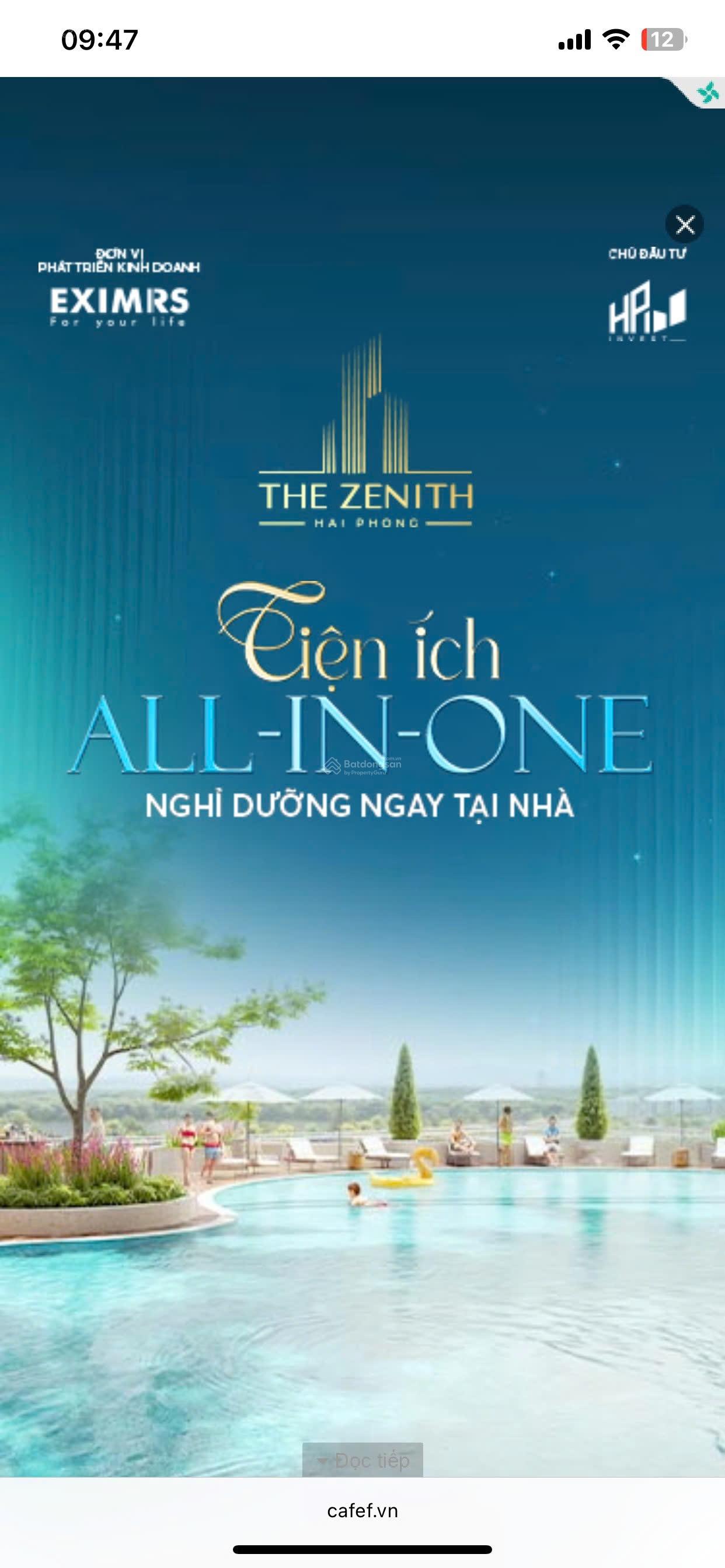 Chính chủ bán căn 1N tầng 15 toà A O9O2248II5 Chung Cư The Zenit 1,6tỷ