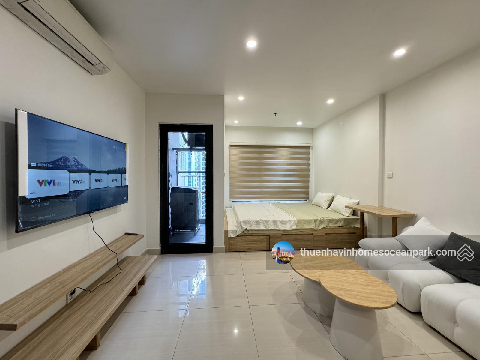 Cho thuê studio giá 5.5tr/tháng, full nội thất tại Vinhomes Ocean Park