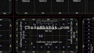 Bán Lô Biệt Thự 407m Lô 26 Lê Hồng Phong. Giá 90tr/m.