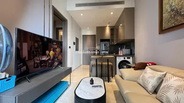 Cho thuê căn hộ The Marq Quận 1: 1PN+ 1WC, DT 48m2, tầng thấp, full NT đẹp, giá: 30 triệu/tháng