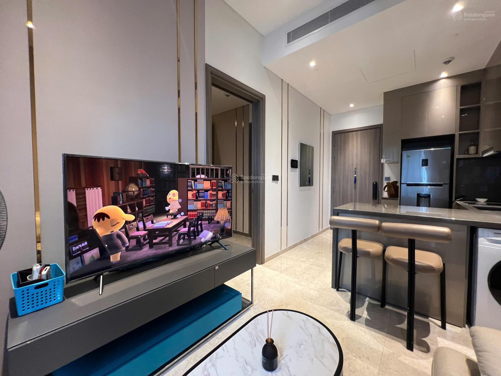 Cho thuê căn hộ The Marq Quận 1: 1PN+ 1WC, DT 48m2, tầng thấp, full NT đẹp, giá: 30 triệu/tháng