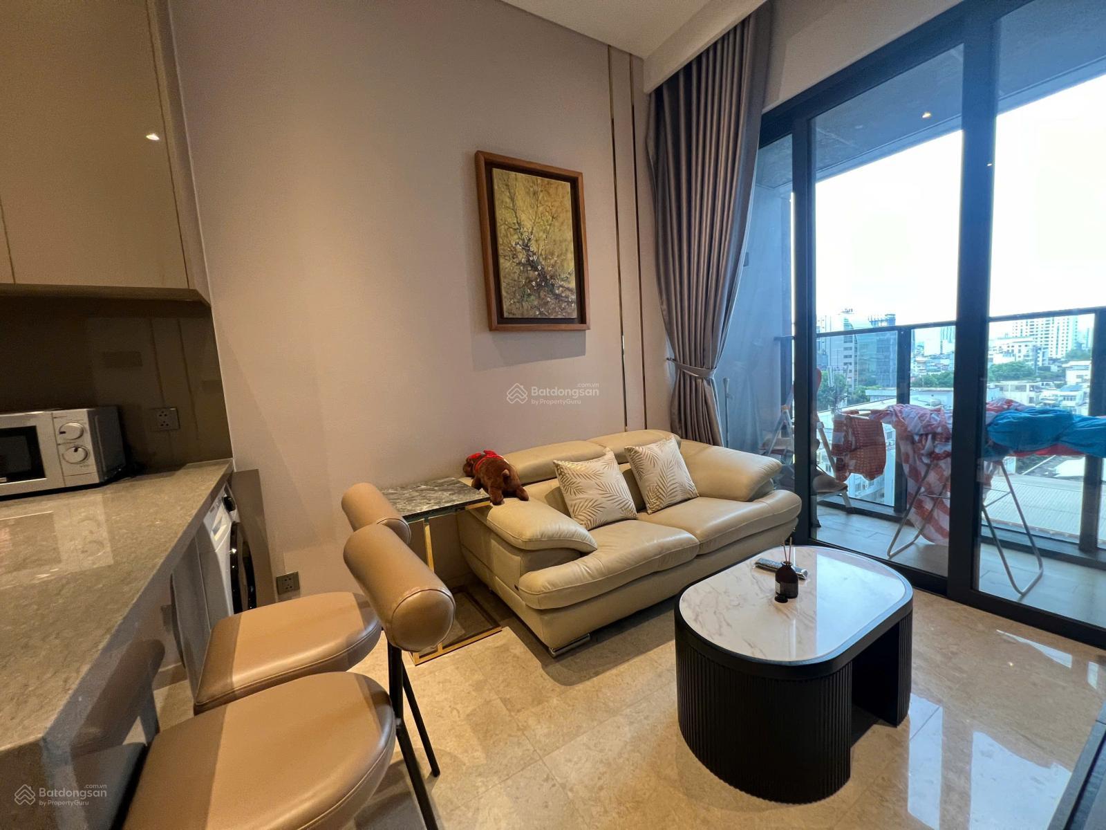 Cho thuê căn hộ The Marq Quận 1: 1PN+ 1WC, DT 48m2, tầng thấp, full NT đẹp, giá: 30 triệu/tháng