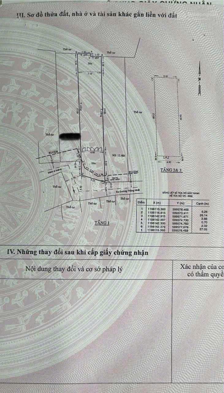 Bán CHDV cho thuê. Hẻm 79 Thống Nhất, P11, GV. Đối diện BV Hồng Đức. DT 5.5 x 23. Giá 8,66 tỷ