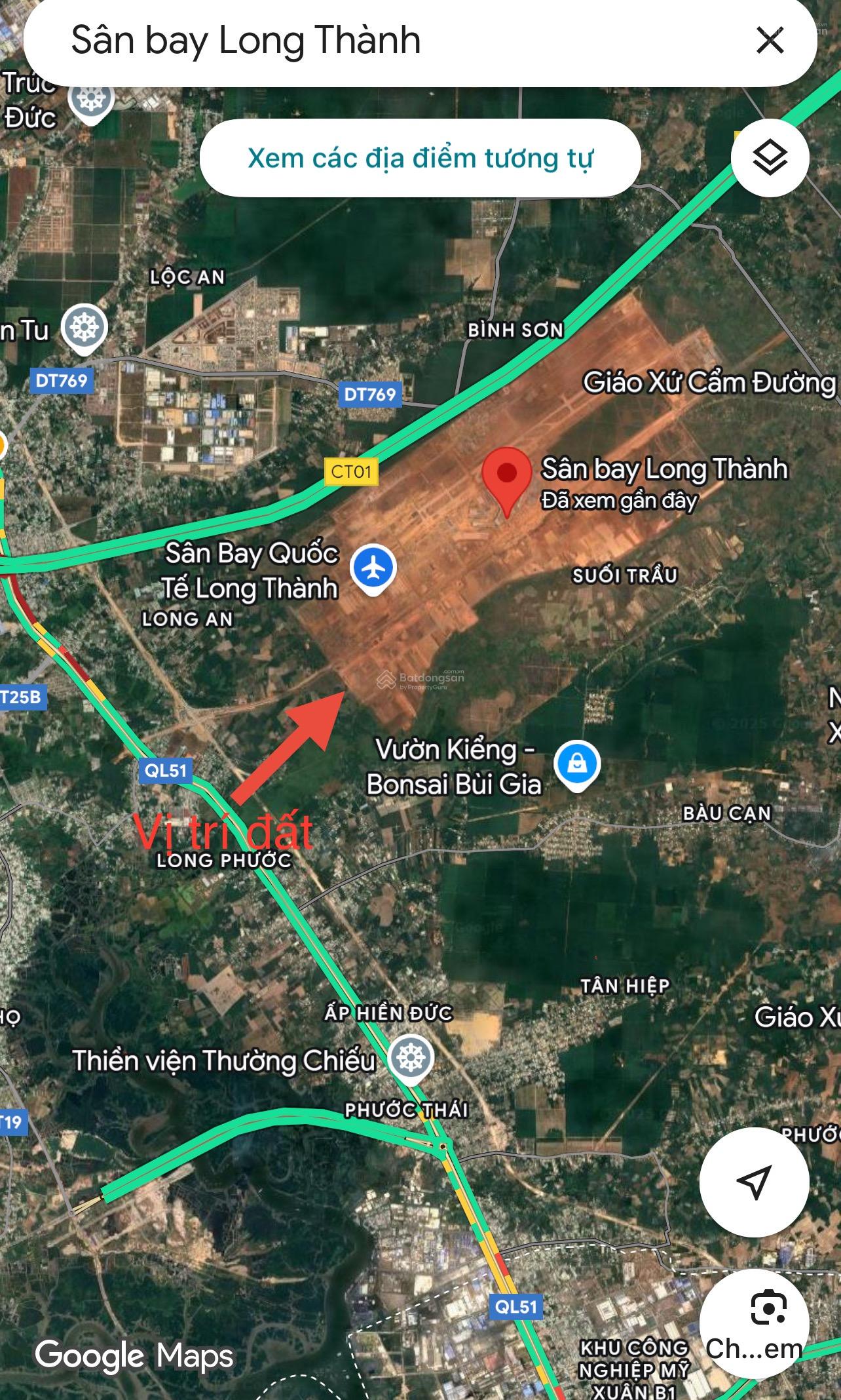 Cần tiền bán gấp lô đất mặt tiền Quốc Lộ 51. Cách sân bay Long Thành 500m. Giá ngộp