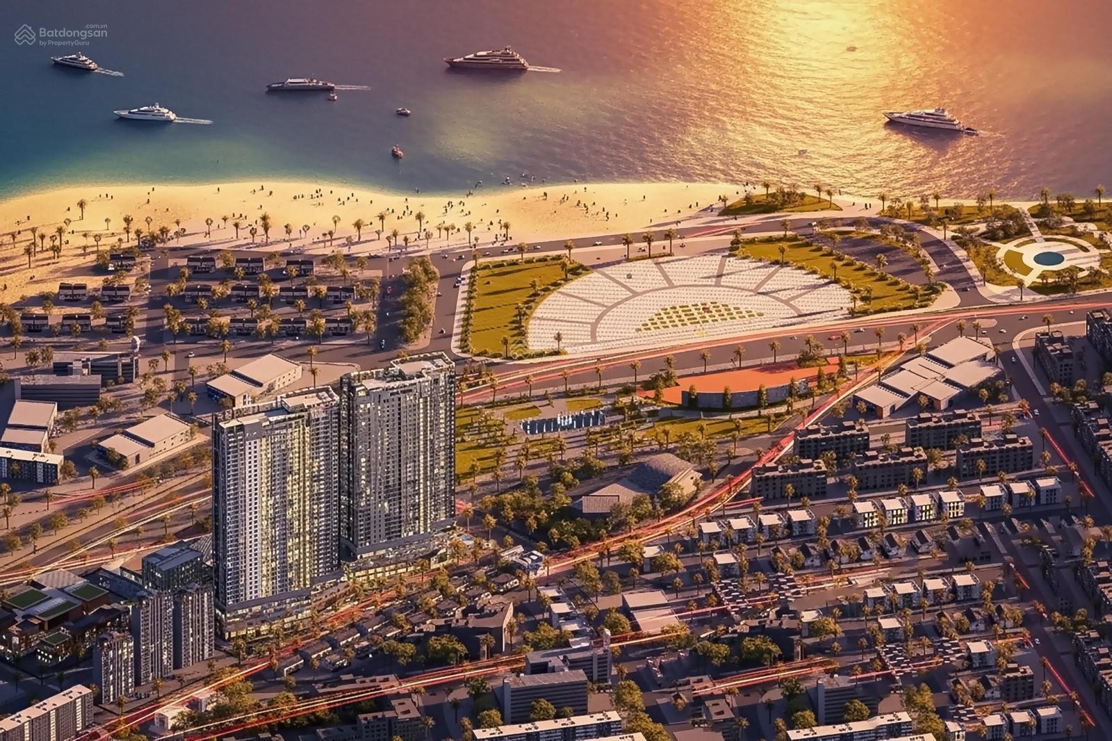 Bán căn hộ CC The Sailing Quy Nhơn view trực diện biển, hướng đông nam: 02 phòng ngủ. Giá 2,59 tỉ.