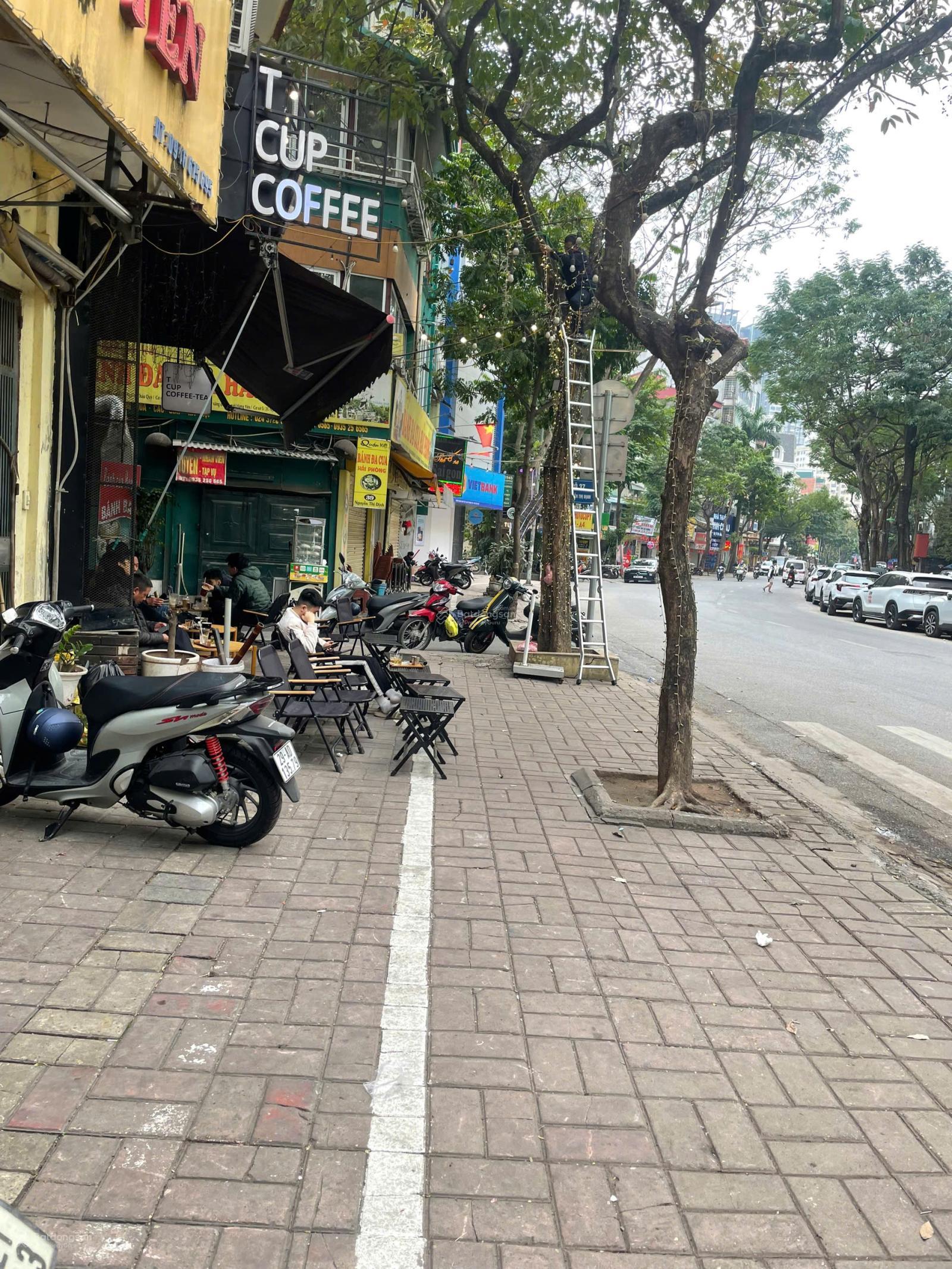 Nhà MP Nguyễn Thị Định 58m*4T, MT 6m, vỉa hè 5m, vườn hoa trước nhà, sổ vuông, 2 thoáng, kinh doanh