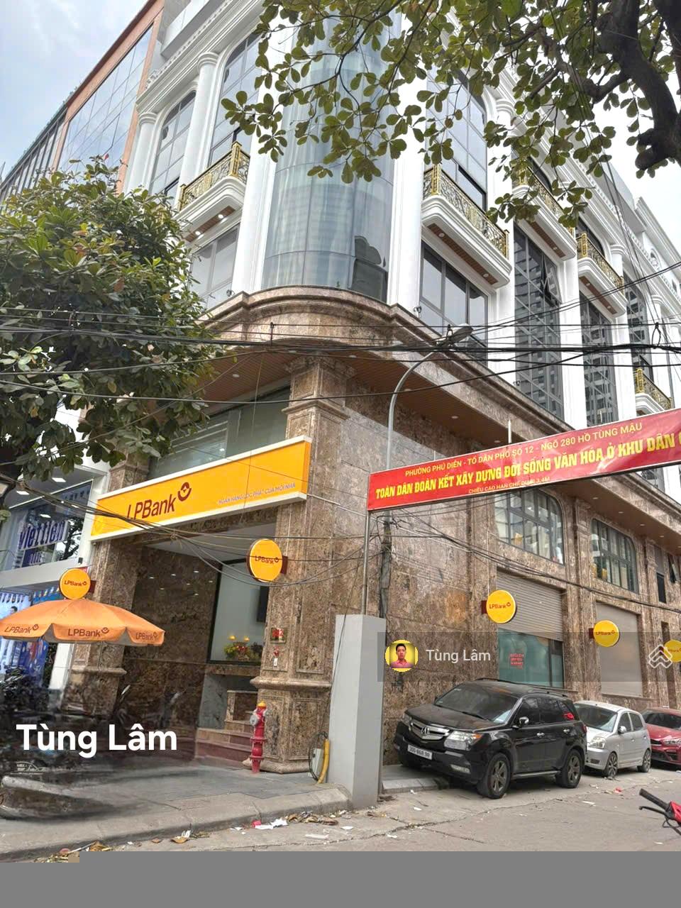 Bán nhà 282 Hồ Tùng Mậu - 3 mặt tiền đang cho ngân hàng thuê, DT 170m2 x7T có hầm, 136 tỷ