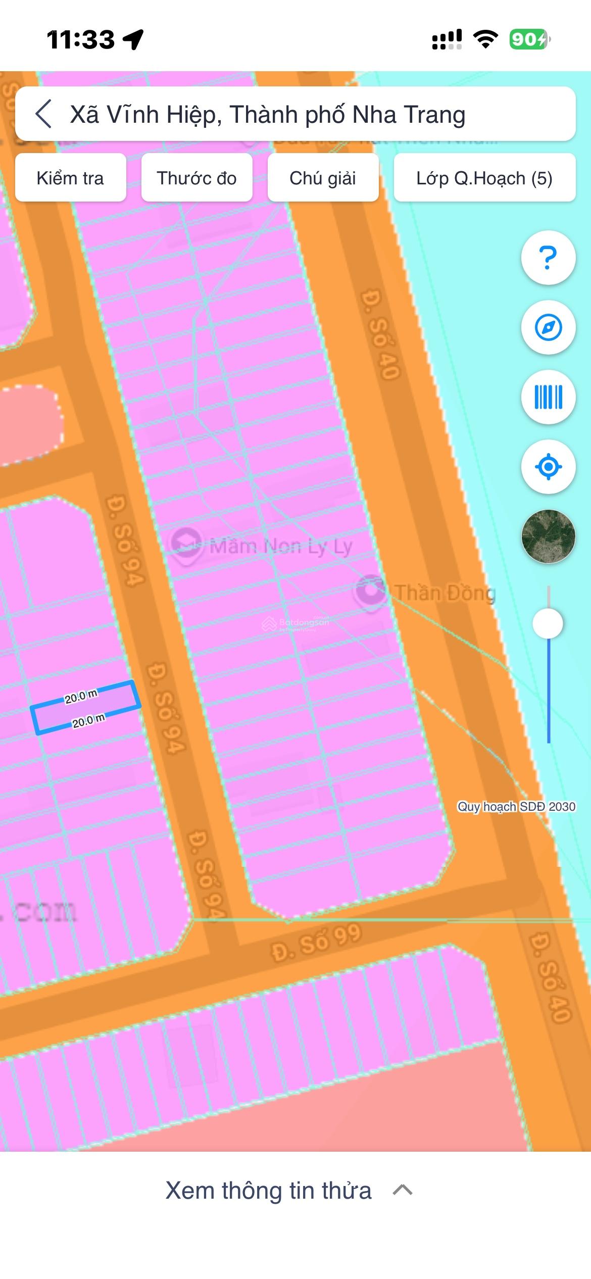 Bán lô đất sạch đẹp Gói 5, KĐT Mỹ Gia ngay cổng chào, gần sông Quán Trường, giá 5,9 tỷ bao cọc