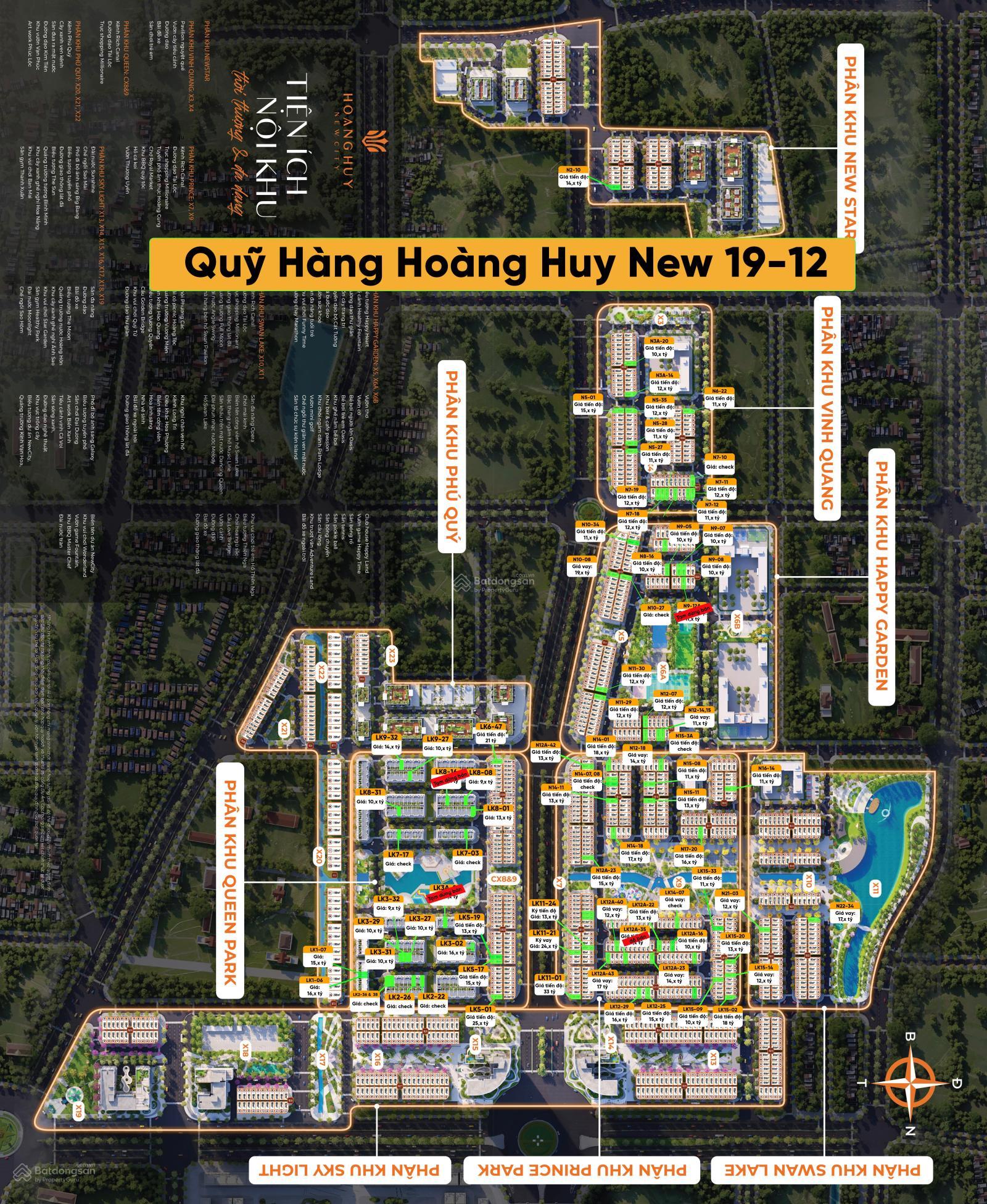 Quỹ hàng giai đoạn 2 PK Hoàng Tử, hồ Thiên Nga, Nữ Hoàng giá từ 9,x tỷ