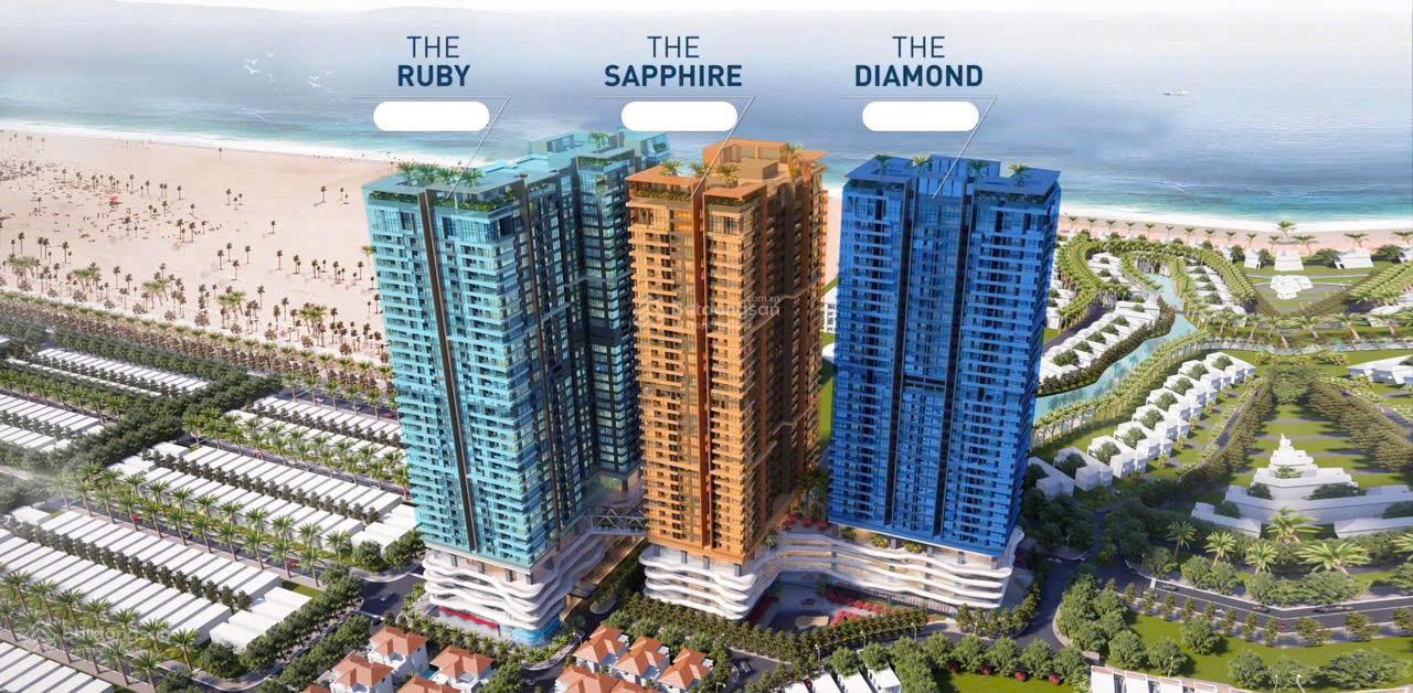 Căn hộ 3PN trực diện biển sở hữu lâu dài Newtown Diamond Đà Nẵng