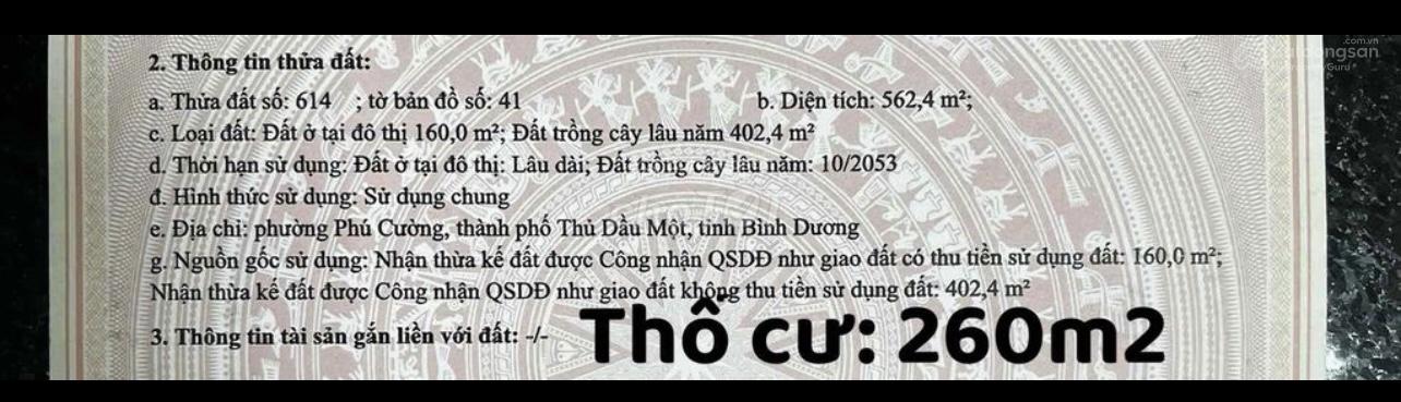 Bán đất mặt tiền ngã 6 Bình Dương ngay nhà sách Bình Minh