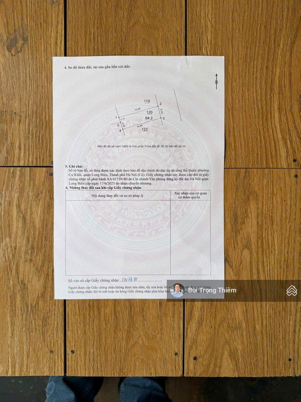 Bán 65m2 đất Bát Khối mặt ngõ ô tô tránh cạnh hồ điều hòa 31ha giá đầu tư