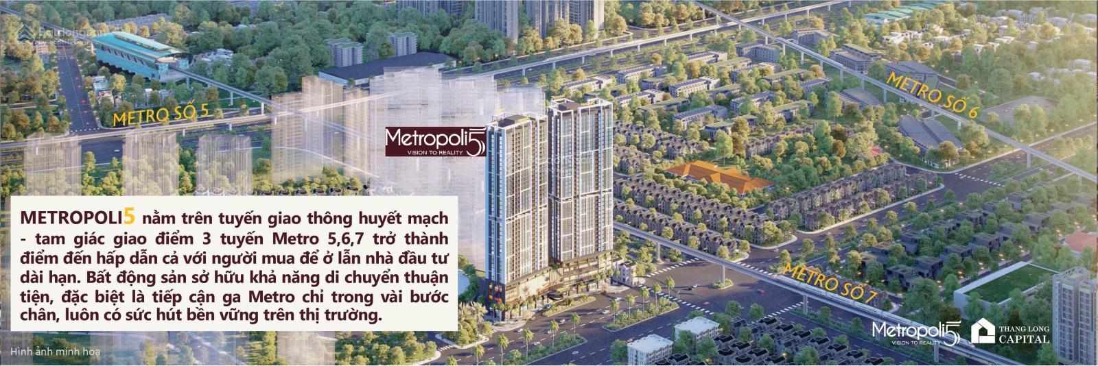 Mở bán đợt 1 căn hộ 6* Metropoli 5, giá chỉ 9x tr/m2, đẳng cấp nhất phía Tây Hà Nội