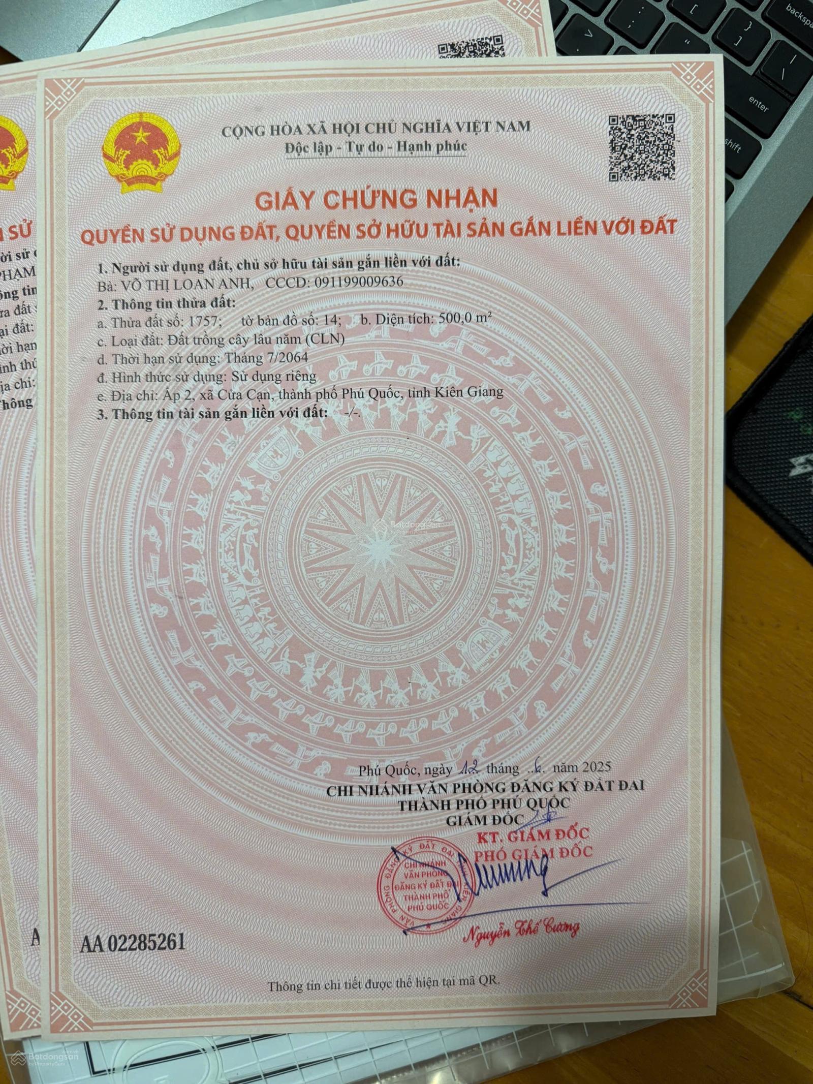 Bán miếng vườn QH TMDV đất rộng 500m2 làm nhà vườn cấp 4 bao đẹp