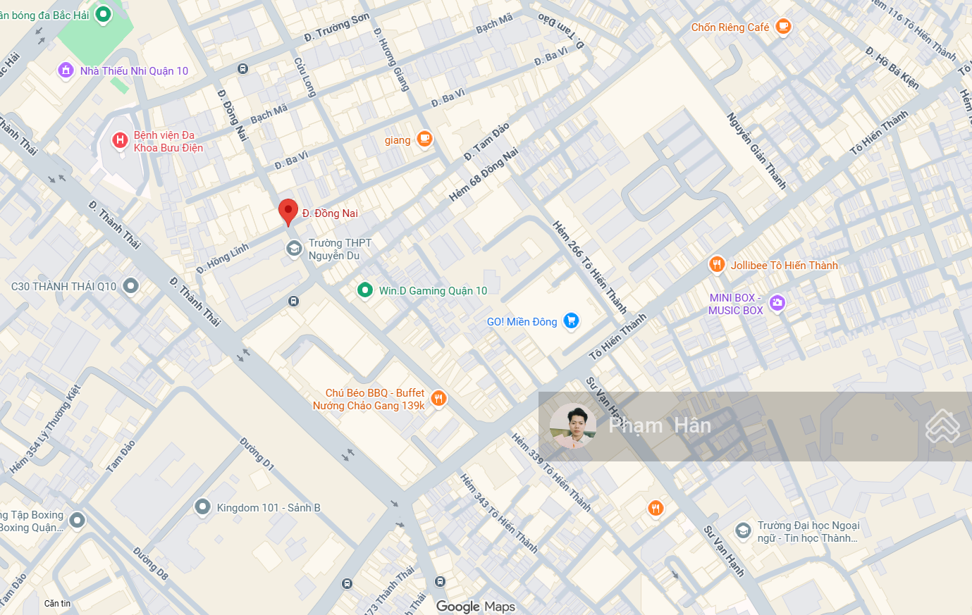 Bán mặt tiền Cư Xá Bắc Hải diện tích ngang 6m công nhận 81m phường 15 quận 10 giá 22.5 tỷ