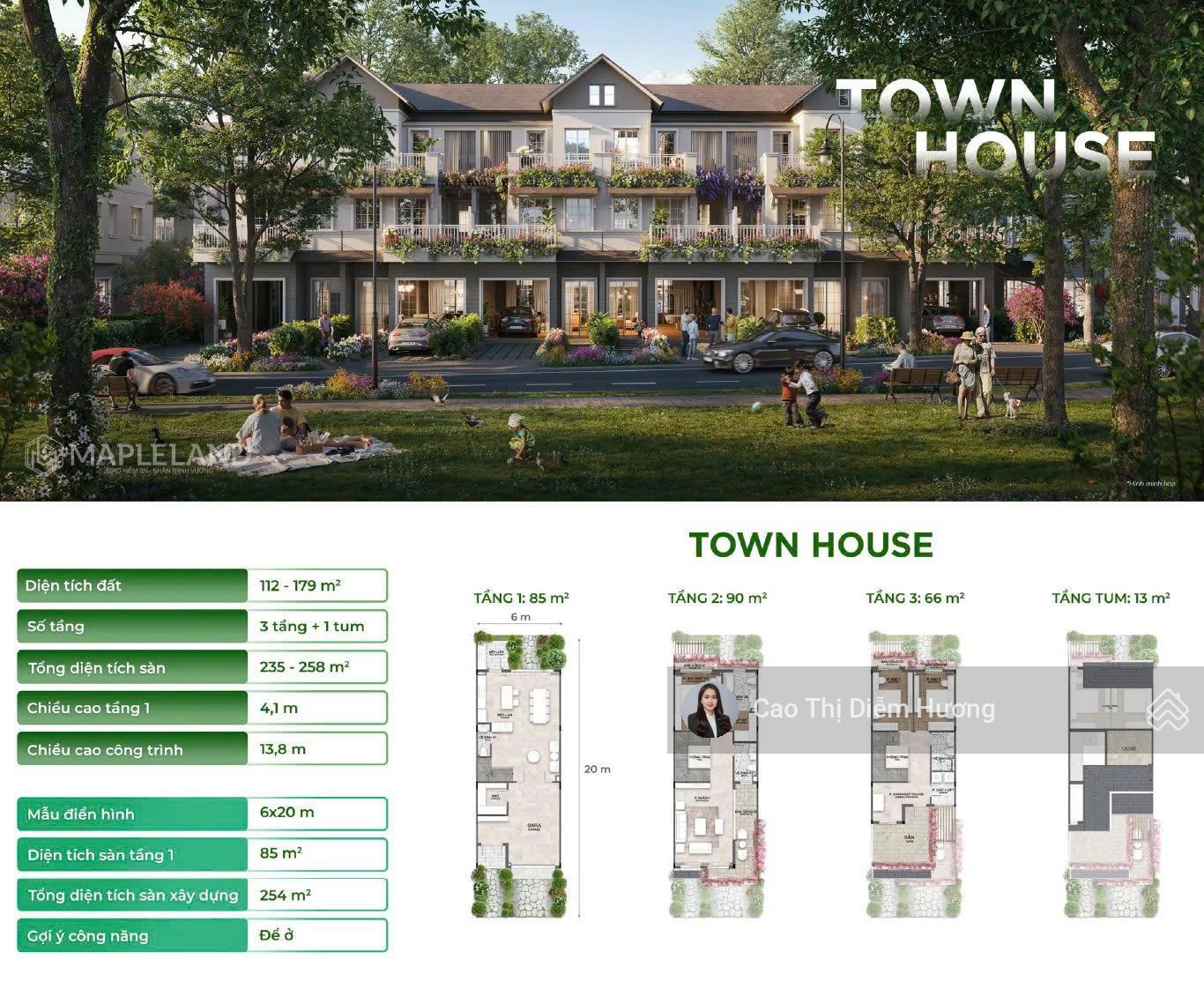 Chính chủ bán căn townhouse nhà phố mùa Thu Home Retreat của Eco giá 5,8 tỷ, vay tự do