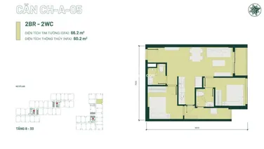 Bán căn hộ Happy One Mori 66m2, giá 2.9 tỷ đã VAT và PBT