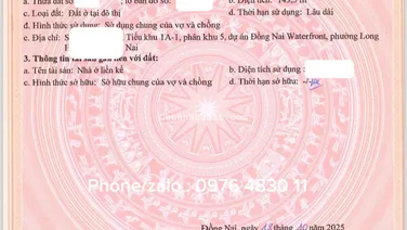 Chủ kẹt Bank cần bán gấp căn nhà phố đã có sổ Hồng gđ 1 khu đô thị Izumi City. LH : 0976 483 ***