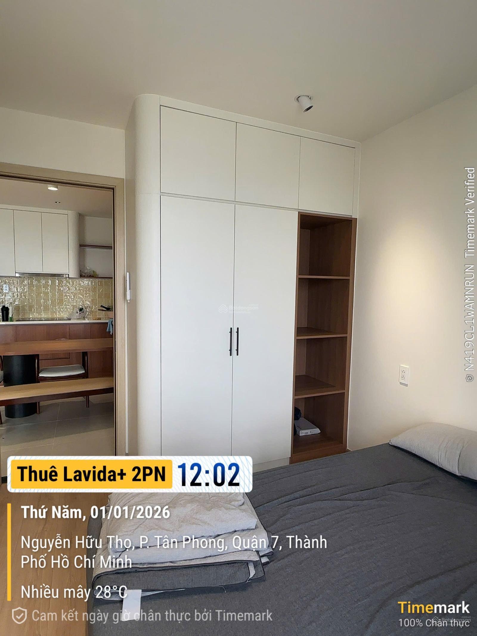 Thuê căn hộ 2PN full nội thất Lavida Plus Quận 7 mới 100% gần RMIT, TDTU - LH 0772 605 *** gặp Phụng