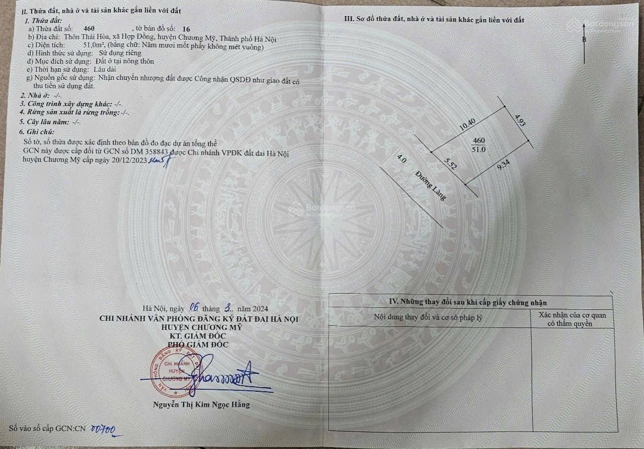 51m2 Thái Hoà - Hợp Đồng, trục chính kinh doanh, đường ô tô tránh 51m2 Thái Hoà - Hợp Đồng, trục chính kinh doanh, đường ô tô tránh