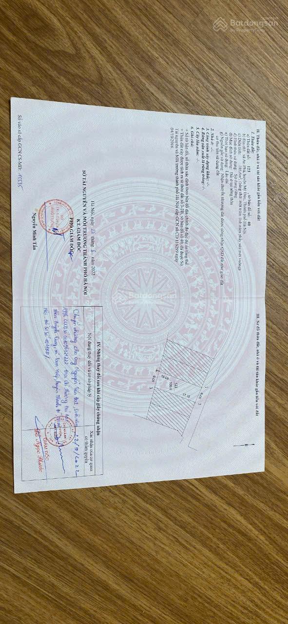 Cần bán lô thổ cư An Phú, Huyện Mỹ Đức, TP Hà Nội, 105m giá chỉ 7 triệu/m2