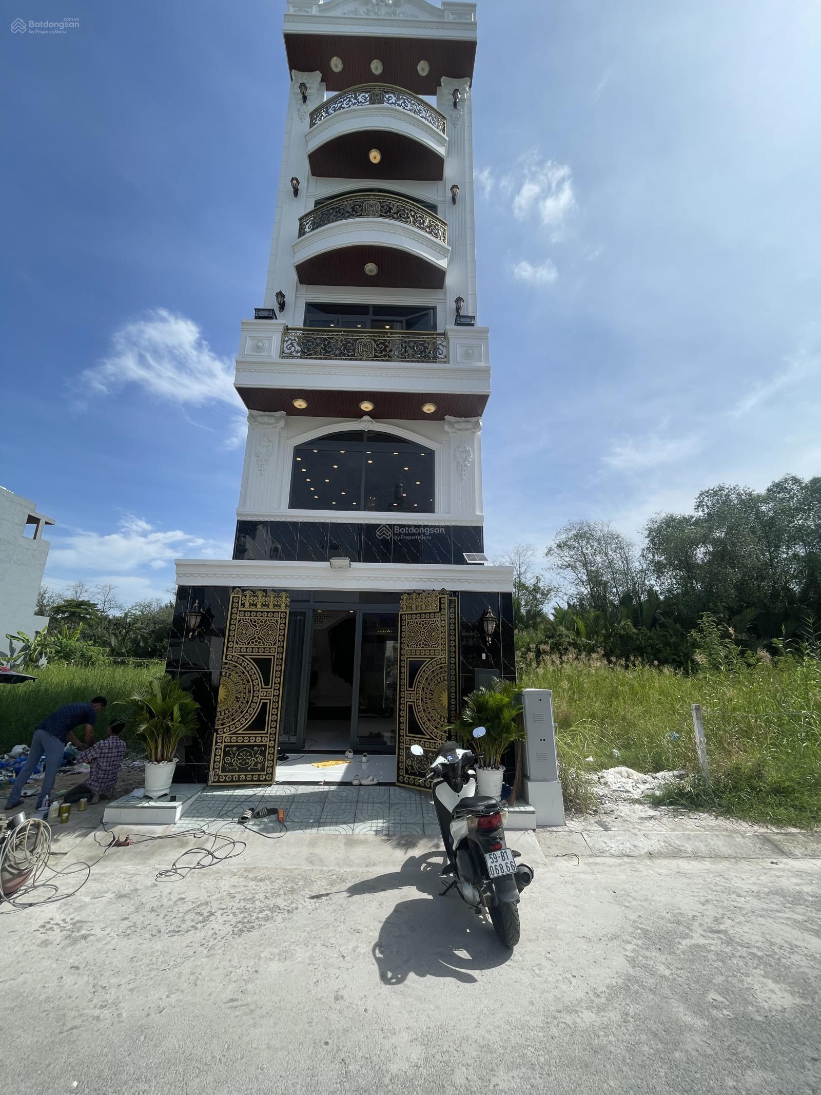 Bán Nhà Phố KDC Phước Kiển MT đường nhựa 8m DT 95m2 XD 5 tầng full NT sổ hồng. Giá nhỉnh 12tỷ