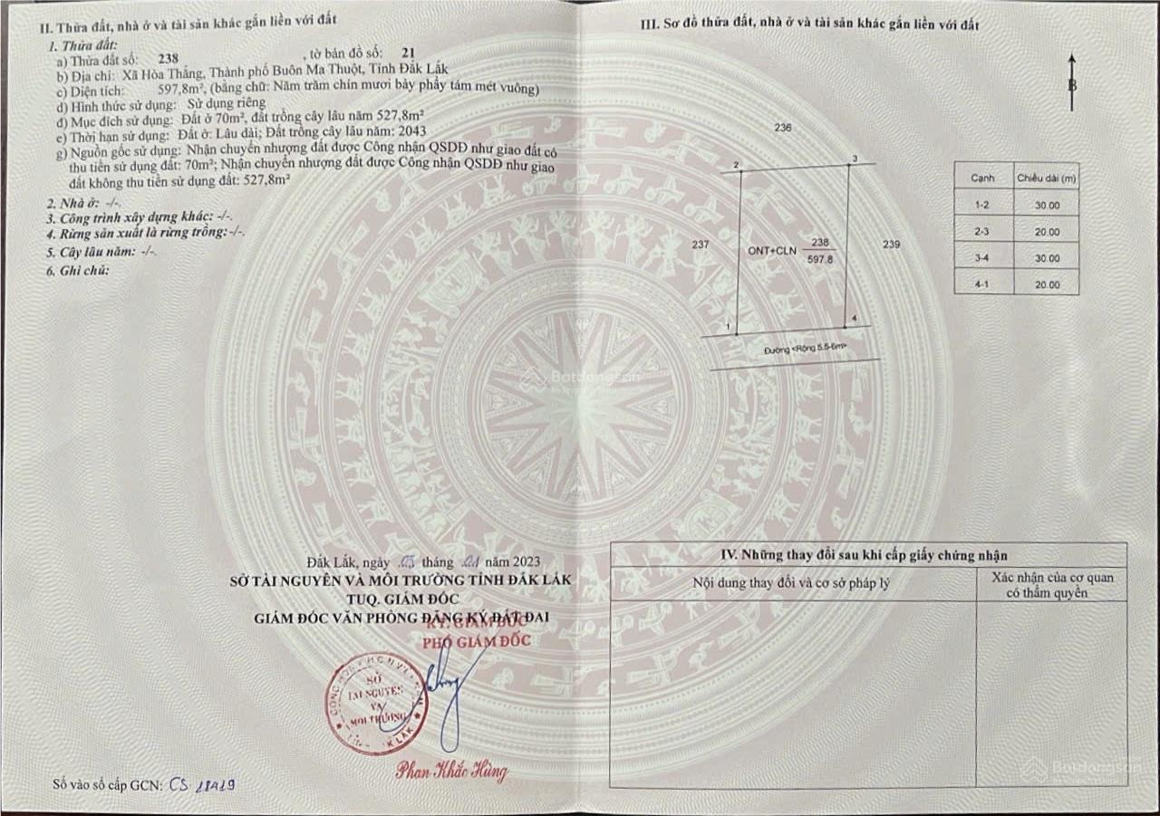 HOT lô 20x30 giá giảm mạnh còn 175tr/m // gần sân bay, gần hồ ea cuor kap.